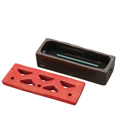 香炉 手造り 陶器/ 香流 ねかせる線香鉢(赤) /アロマ プレゼント 贈り物 箱入り 香炉 手造り 陶器/ 香流 ねかせる線香鉢(赤) /アロマ プレゼント 贈り物 箱入り