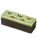 香炉 手造り 陶器/ 香流 ねかせる線香鉢(緑) /アロマ プレゼント 贈り物 箱入り