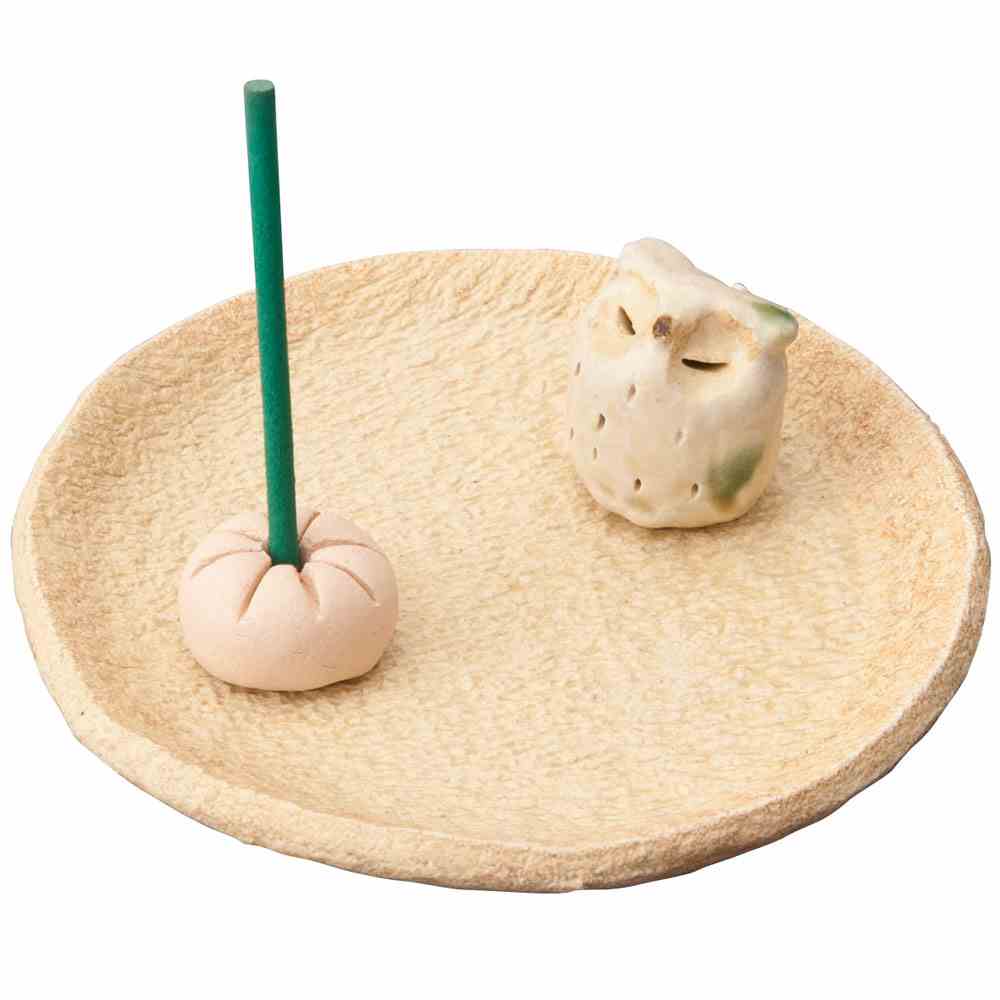 香皿 香立/ やすらぎフクロウ 香皿 /アロマ プレゼント 贈り物 箱入り