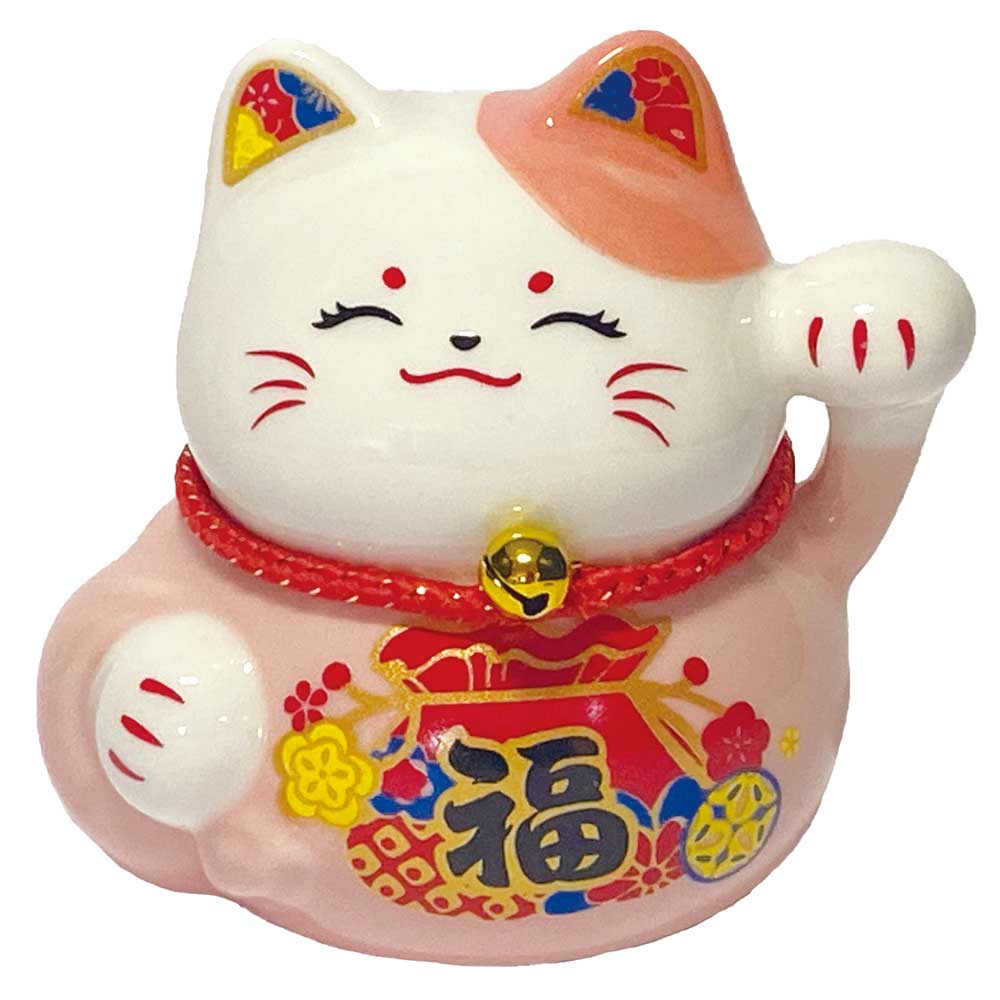 樂天商城 - 招き猫 置物 風水 縁結び 恋愛/ 招福 恋愛招き猫 /ネコ 猫グッズ 恋愛成就 家庭円満 自分用 贈り物 プレゼント