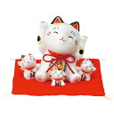 彩絵円満まねき猫(やんちゃトリオ)