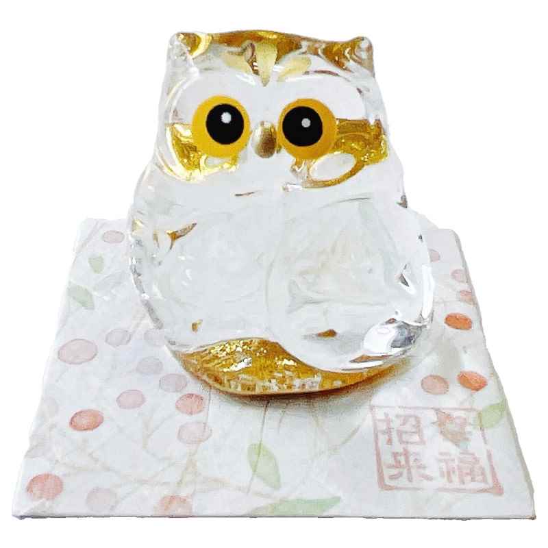楽天市場】ふくろう 置物 ガラスの通販