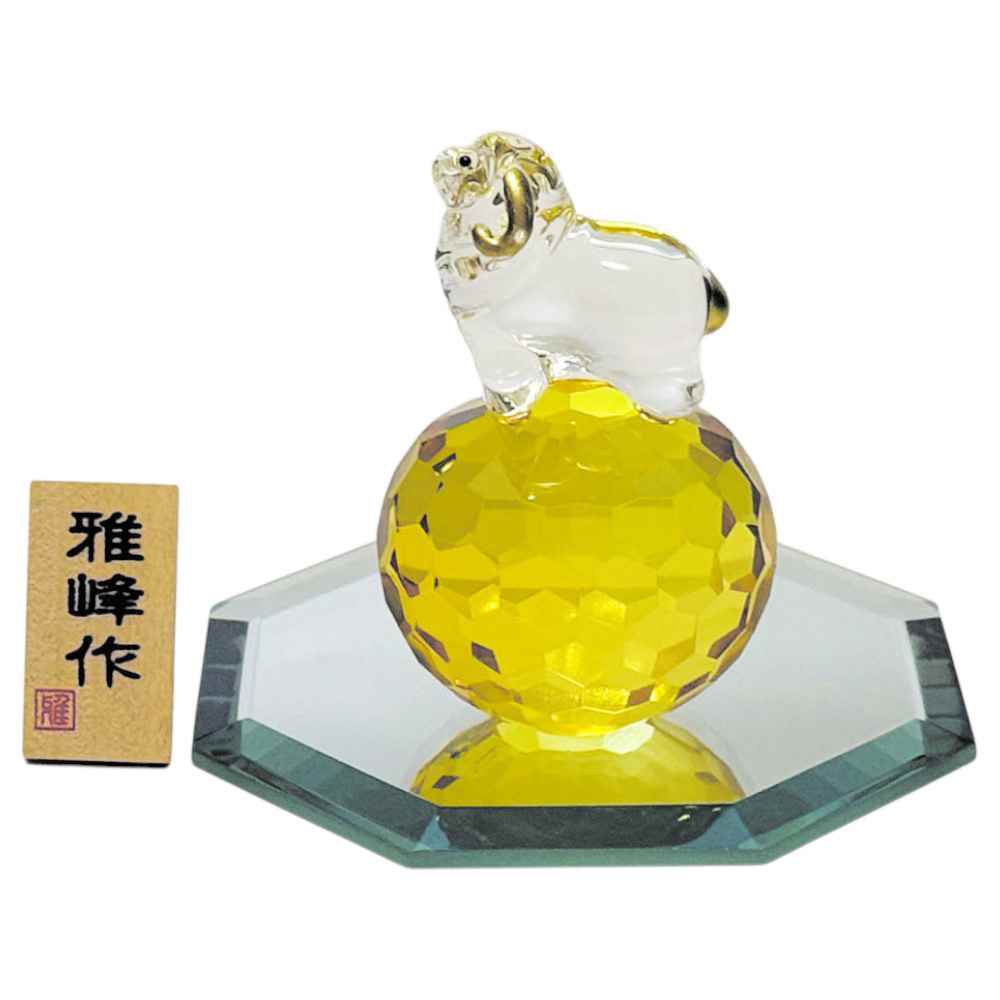 楽天市場】干支 置物 薬師窯 クリスタルガラスの通販