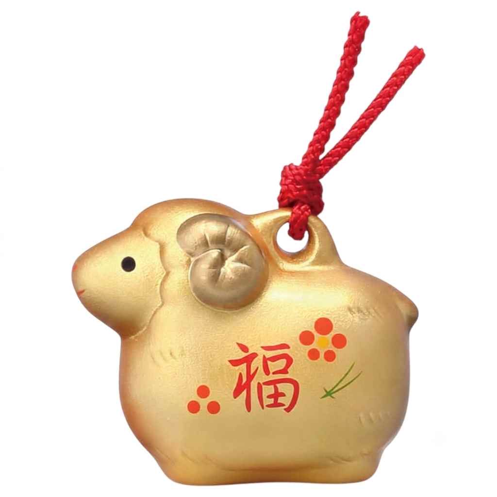 【予約受付中】＜12月上旬頃 入荷予定＞ 干支 未 羊 ひつじ 2027年 置物/ 彩耀招福寿々未（金福土鈴） /粗品 販促 景品 縁起 町内会 敬老会 神社 寺社 年末 年始 家庭用 業務用
