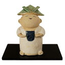 五月人形 コンパクト 陶器 小さい 兜 かぶと/ 人形師の手造り置物 寛作 兜大将 /こどもの日 端午の節句 初夏 お祝い 贈り物 プレゼント