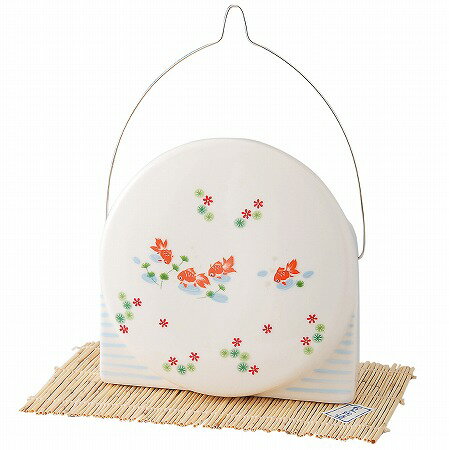 暗闇で光る！蚊取り線香入れ おしゃれ 陶器 蚊取り線香ホルダー アウトドア/ 蚊遣器 金魚 /キャンプ 屋外