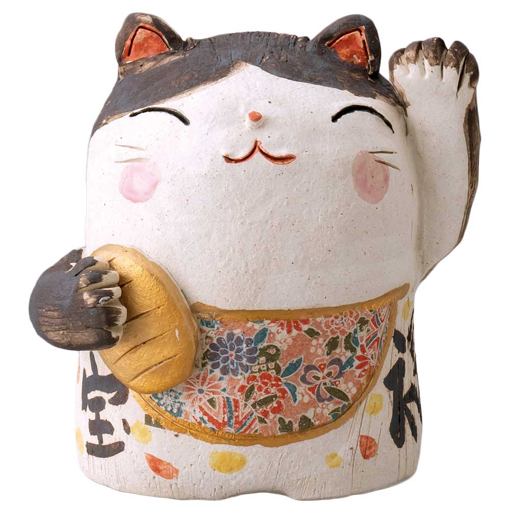 開運 招福 縁起物 おもてなし 商売繁盛 家庭円満 人形師の手造り招き猫/ 縁起招き猫 小判 中 /贈り物 プレゼント 開店祝い 母の日 誕生日 新築祝い