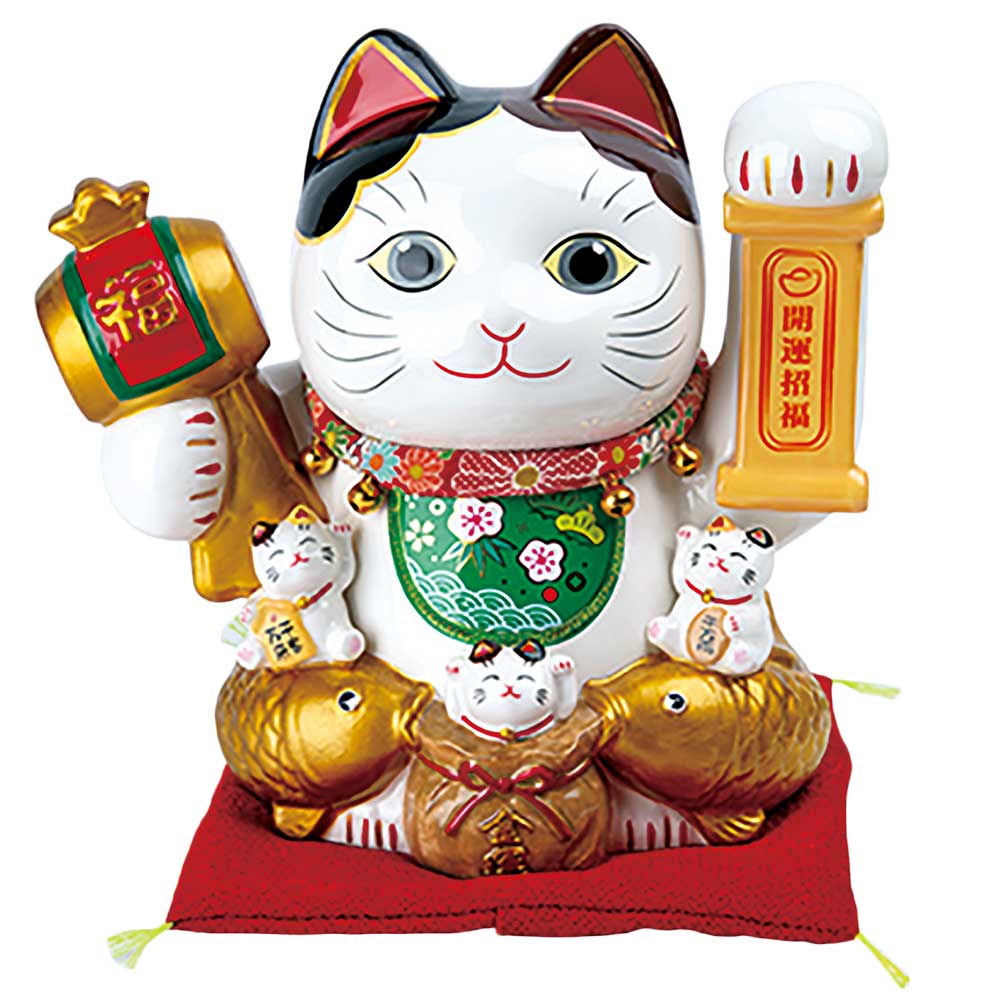 開運 招福 縁起物 おもてなし 商売繁盛 家庭円満/ 金運招福猫 小 /贈り物 プレゼント 開店祝い 母の日 誕生日 新築祝い