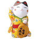 開運 招福 縁起物 おもてなし 商売繁盛 家庭円満/ 着物小判招き猫(金運) 小 /贈り物 プレゼント 開店祝い 母の日 誕生日 新築祝い