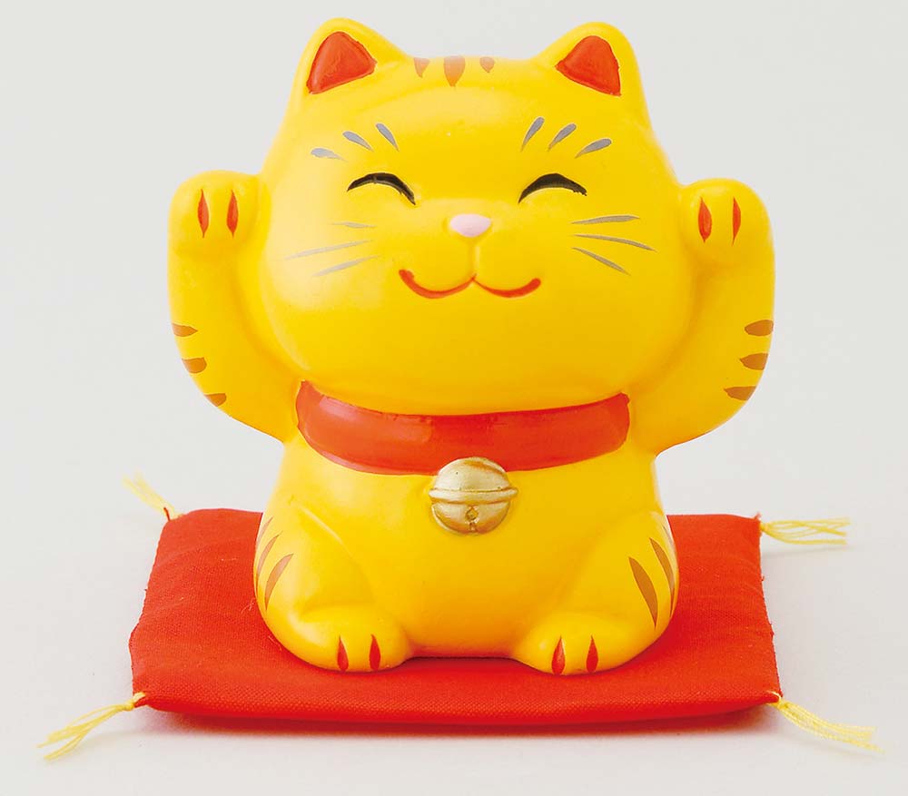 Other - 幸せ招き猫　特小　とら（両手上げ）