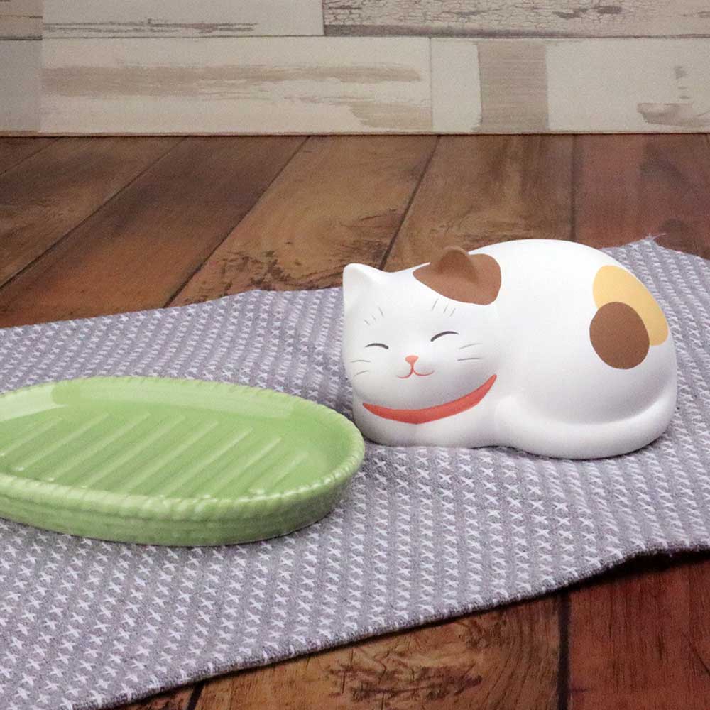 電機を使わない除湿器可愛い猫グッズ/猫びよりエコ除湿器(うたたね猫)/インテリア置物プレゼント贈り物