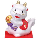 陶器 龍 ドラゴン 置物/ 錦彩龍(宝珠持ち) /開店祝い 開運招福 縁起物 風水 干支 プレゼント 贈り物