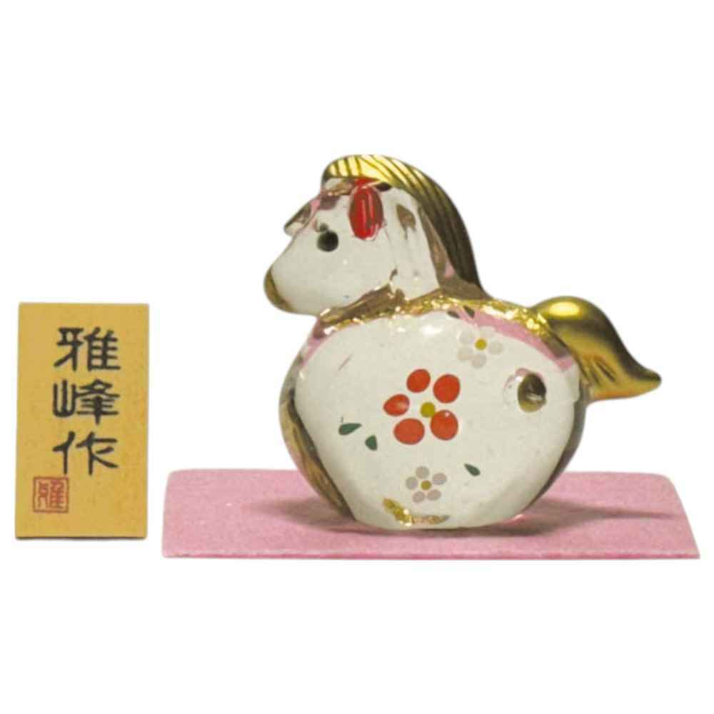 干支 午 置物 馬 うま 2026年/ ビードロ錦彩 福午（梅） /粗品 販促 景品 縁起 町内会 敬老会 神社 寺..