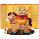 干支 午 置物 馬 うま 2026年/ 錦彩招福午(七福神) /粗品 販促 景品 縁起 町内会 敬老会 神社 寺社 年末 年始 家庭用 業務用