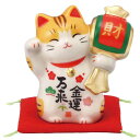 招き猫 置物 まねきねこ/ 金運万来招き猫(槌持ち) /開店祝い 開運招福 縁起物 lucy cat プレゼント 贈り物