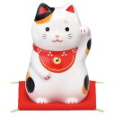 招き猫 置物 まねきねこ/ 福おいで招き猫(みけ・大) /開店祝い 開運招福 縁起物 lucy cat プレゼント 贈り物