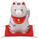 招き猫 置物 まねきねこ/ 福おいで招き猫(さばとら・中) /開店祝い 開運招福 縁起物 lucy cat プレゼント 贈り物