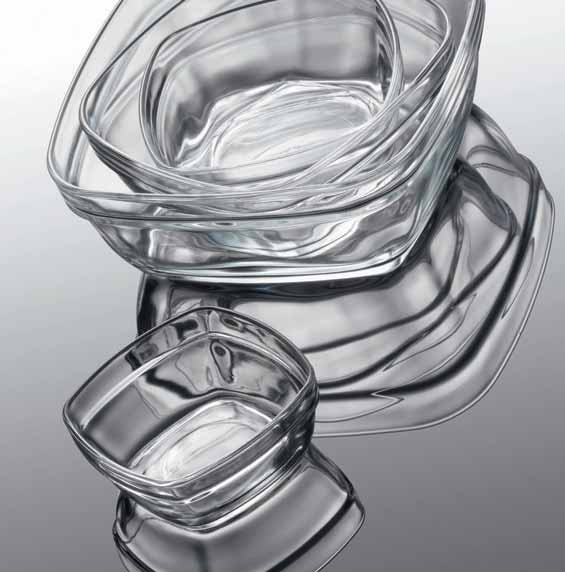 鉢 角 強化/ デュラレックス DURALEX カレスクエアボウル 14cm ガラス DURALEX /業務用 家庭用 サラダ フルーツ カフェ おしゃれ