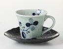 ラッピング無料 ギフト 贈り物 プレゼント/ しあわせコーヒー碗皿(ブルー) /敬老の日 新築祝い 引き出物 母の日 父の日