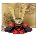 五月人形 コンパクト 陶器 小さい 兜 かぶと/ 錦彩出世兜(金耀・龍虎屏風付) /こどもの日 端午の節句 初夏 お祝い 贈り物 プレゼント