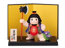 五月人形 コンパクト 陶器 小さい おとぎ話 金太郎/ 錦彩鉞持ち金太郎 /こどもの日 端午の節句 初夏 お祝い 贈り物 プレゼント