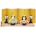 雛人形 コンパクト 陶器 小さい 可愛い ひな人形/ 錦彩うららか飾り雛 /ミニチュア 初節句 お雛様 おひな様 雛飾り