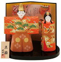 雛人形 コンパクト 陶器 小さい 可愛い ひな人形/ 平安錦彩立雛 /ミニチュア 初節句 お雛様 おひな様 雛飾り