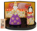 雛人形 コンパクト 陶器 小さい 可愛い ひな人形/ 平安立雛(小)スワロフスキー /ミニチュア 初節句 お雛様 おひな様 雛飾り
