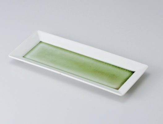 和食器 さんま皿/ うのふエメラルドグリーンスクエアー29cm長角皿 /長皿 30cm以上 業務用 Plate for Pacific Saury