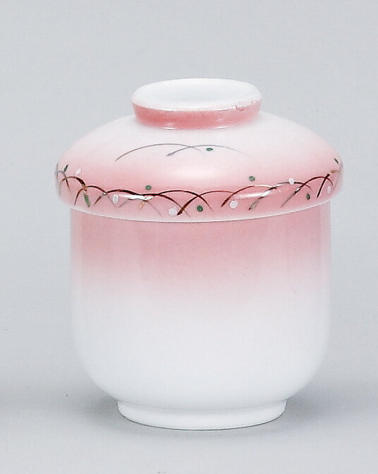 茶碗蒸し 陶器/ ピンク吹武蔵野むし