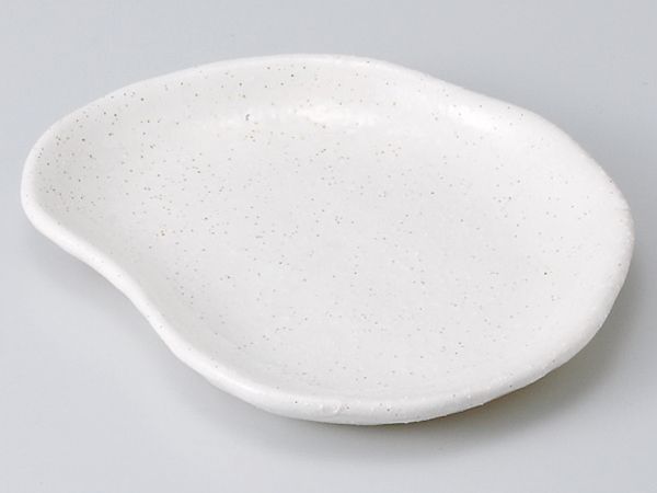 和食器 和皿 小皿 大皿 中皿/ 斑点粉引豆型皿 /おしゃれ 陶器 業務用 家庭用 Japanese Plate