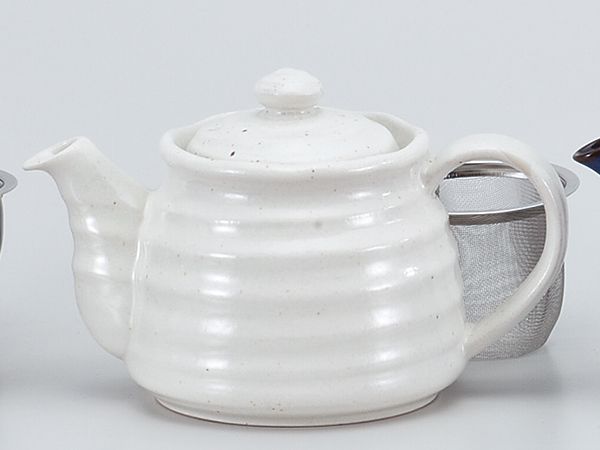 ティーポット 土瓶 急須/ 白釉ポット /お茶 紅茶 業務用 家庭用 ギフト プレゼント 贈り物