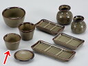 和食器 そば用品 陶器/ 唐津 そば千代口(小) /ざる蕎麦 ざるうどん 冷麺 業務用 本格的 蕎麦猪口 ソバ千代口 薬味皿 二品 三品