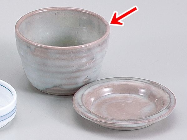 楽天美濃のちゃわん屋さん　古林恩羅院和食器 そば用品 陶器/ 桜釉そば千代口 /ざる蕎麦 ざるうどん 冷麺 業務用 本格的 蕎麦猪口 ソバ千代口 薬味皿 二品 三品