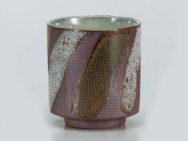 寿司湯呑/ 布目二色十草寿司 /陶器 湯飲み ギフト プレゼント 贈り物