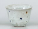 湯呑 千茶 くみだし/ 粉引水玉千茶 /日本茶 業務用 煎茶 short tea cup