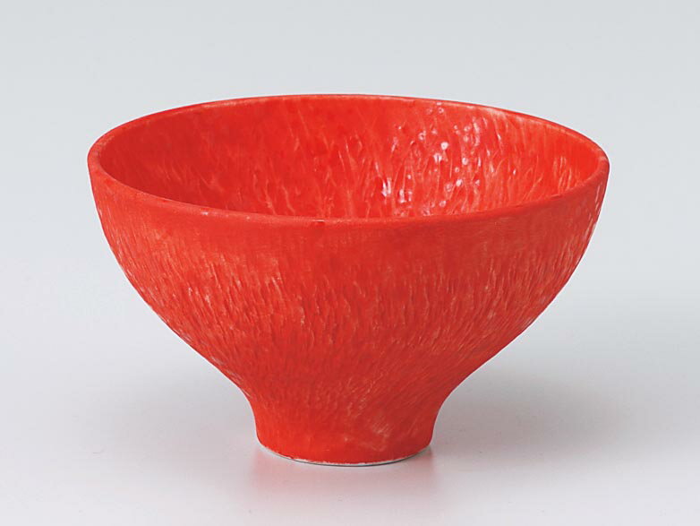 Mino Ware - 和食器 小付 珍味 小鉢/ とちり小付 赤 /陶器 業務用 家庭用 Small Appetizer Bowl