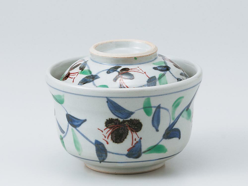 和食器 蓋物/ 唐草円菓子碗 /陶器 煮物 料亭 割烹 碗 業務用