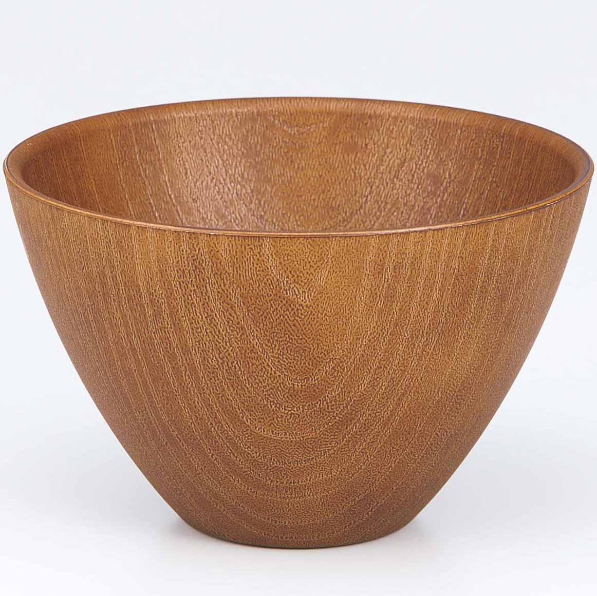 漆器 汁椀 吸い椀 吸物椀/ 木目スープボール ライトブラウン /日常使い 気軽に使える 業務用 家庭用 味..