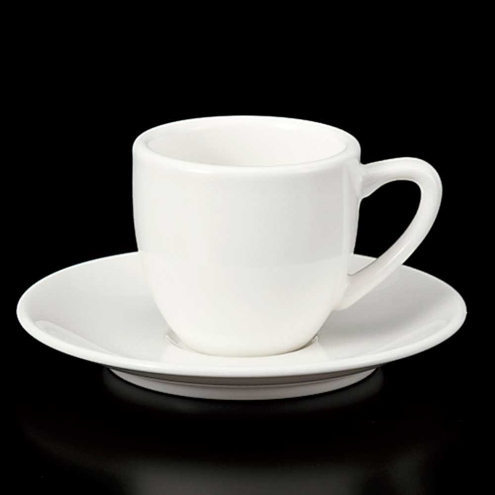 コーヒーカップ＆ソーサー 珈琲碗皿 白色 ホワイト シンプル/ 622デミタスC/S /業務用 喫茶店 ホテル ..