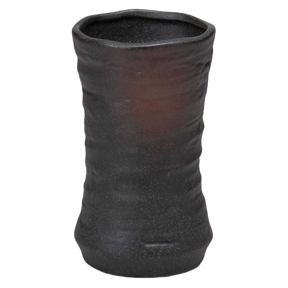 酒器 フリーカップ/ 黒備前六ベエフリ－カップ /焼酎カップ ビールカップ 梅酒 業務用 家庭用 ギフト プレゼント 贈り物 cup without handle