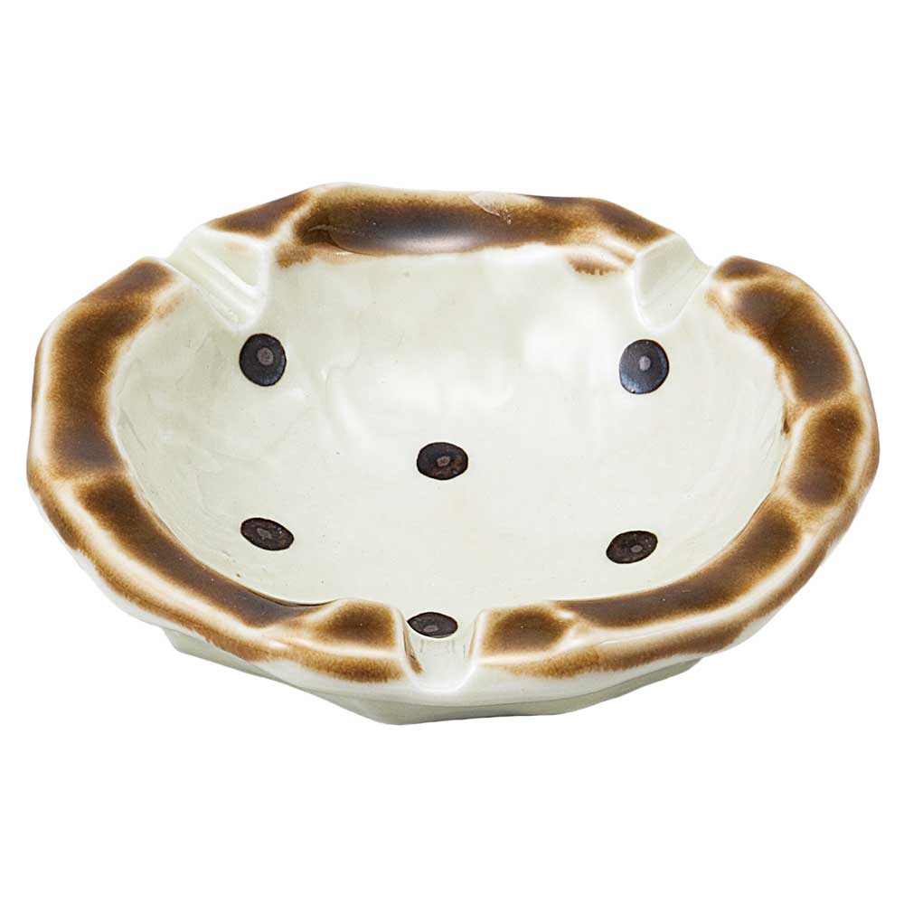 灰皿 卓上 陶磁器/ アメ点 灰皿 /業務用 家庭用