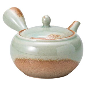 常滑焼 急須 ティーポット/ 一心作灰釉大丸急須さわやか網 /業務用 集会所 公民館 町内会 お寺 神社