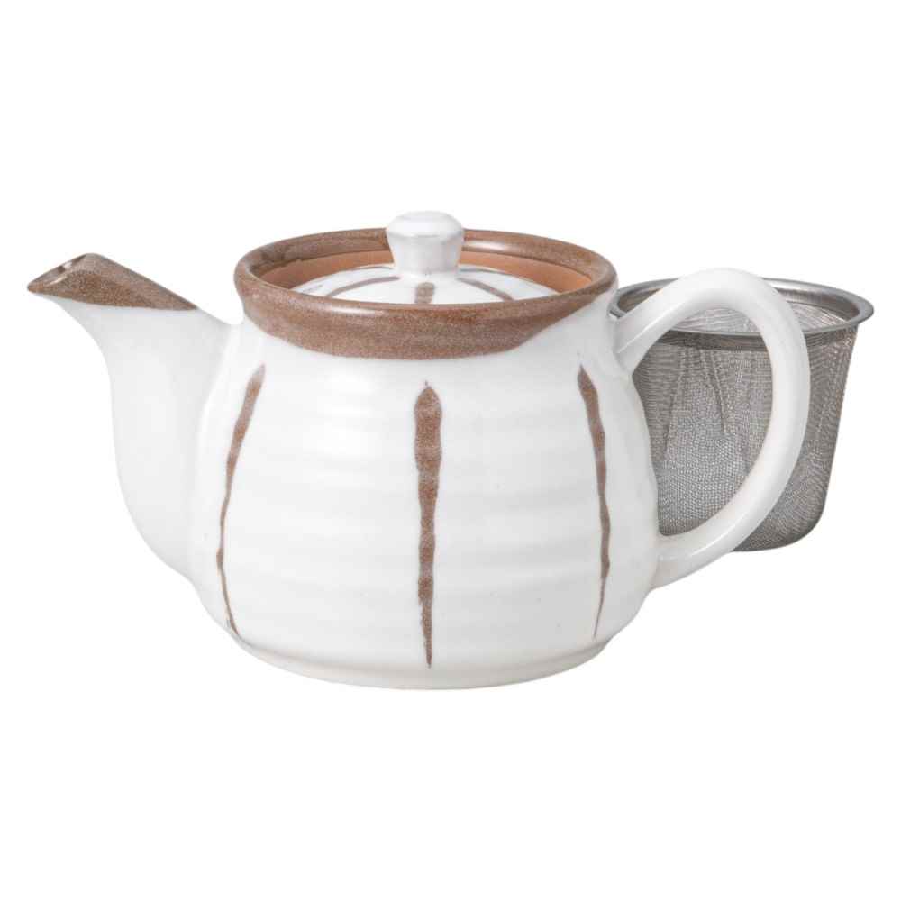 ポット ティーポット/ 京十草六兵衛ポット(カゴアミ付) /業務用 集会所 公民館 町内会 お寺 神社