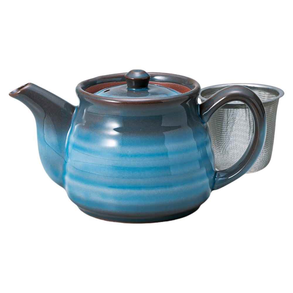 ポット ティーポット/ ブルーハーフ六兵ポット /業務用 集会所 公民館 町内会 お寺 神社