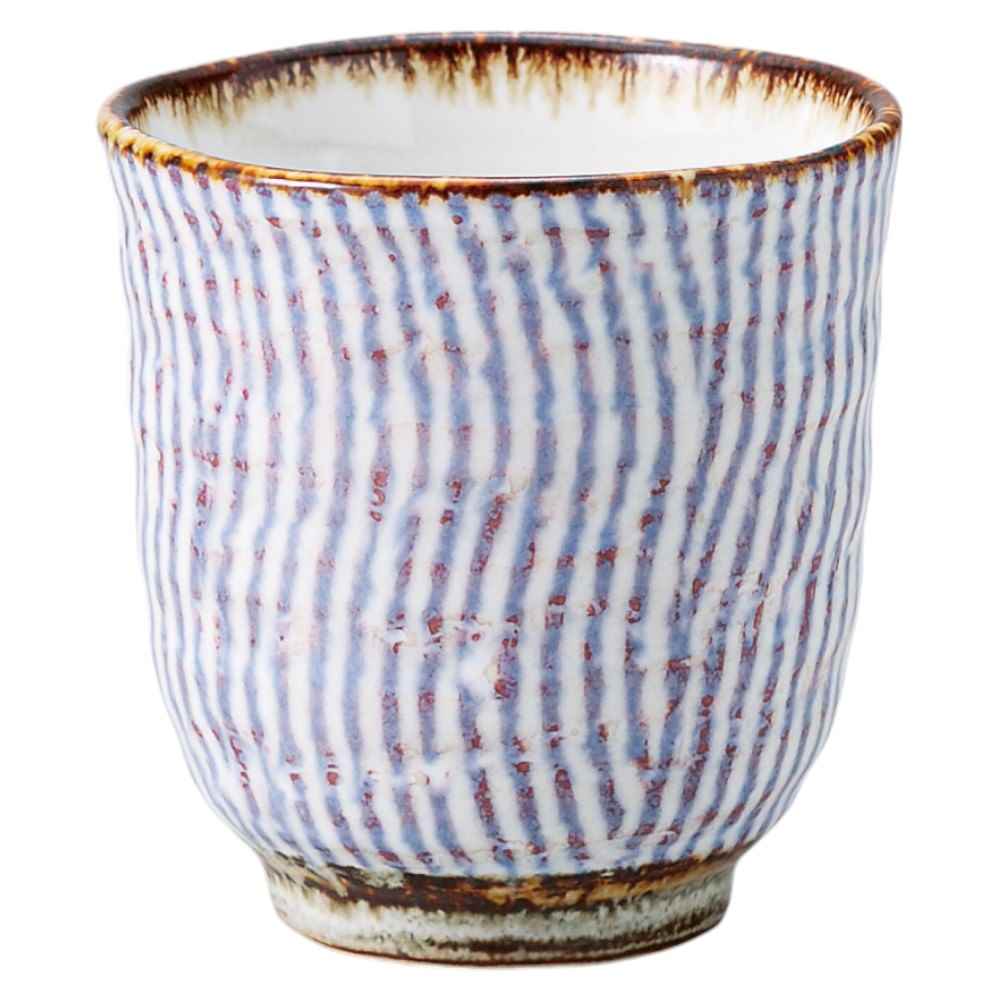 食器 湯呑み ゆのみ おしゃれ/ まがり十草湯呑赤 /陶器 おしゃれ ギフト プレゼント 贈り物 カフェ