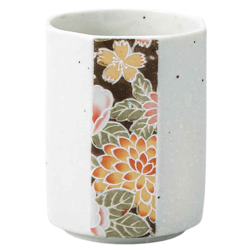 食器 湯呑み ゆのみ おしゃれ/ 白友禅 八角湯呑 /陶器 おしゃれ ギフト プレゼント 贈り物 カフェ