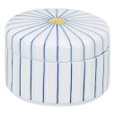 陶器 小物入れ 調味料 漬物 梅干し キムチ タレ入れ 砂糖 蓋付容器/ 十草菊型蓋物一段 /業務用 家庭用