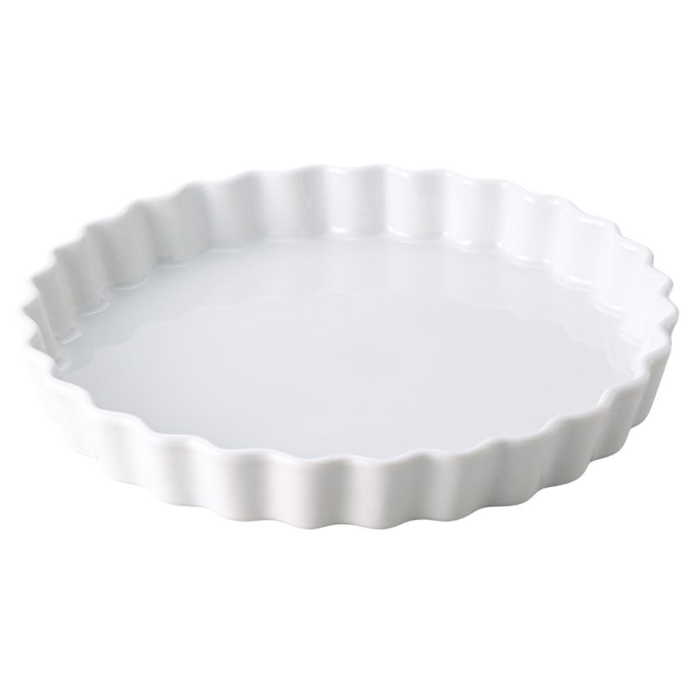 オーブン食器 グラタン皿 パイ ラザニア チーズケーキ/ 白丸型8吋パイ皿 /業務用 家庭用