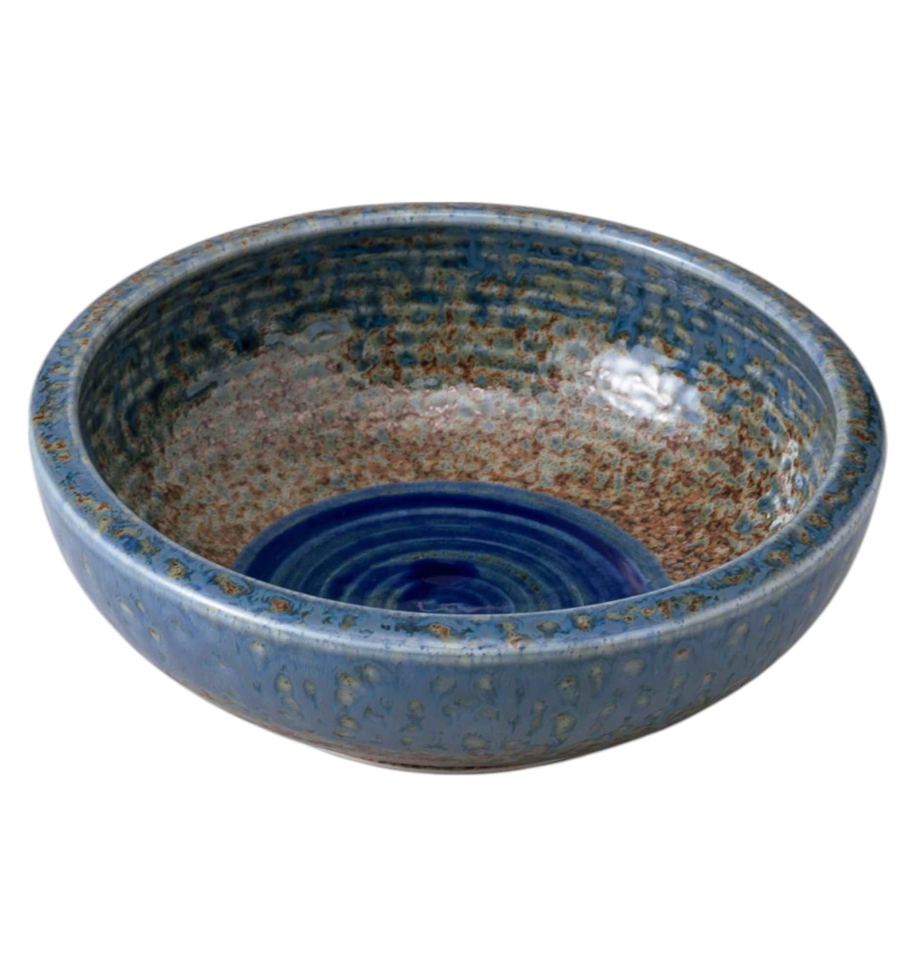 和食器 多用鉢 / 藍流青炎括り手5.5鉢 /大鉢 中鉢 盛り鉢 盛り皿 おしゃれ 業務用 Versatile Shallow Bowl